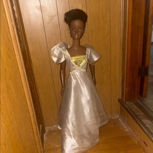 Mattel Princess Doll in Gold and Cream Gown